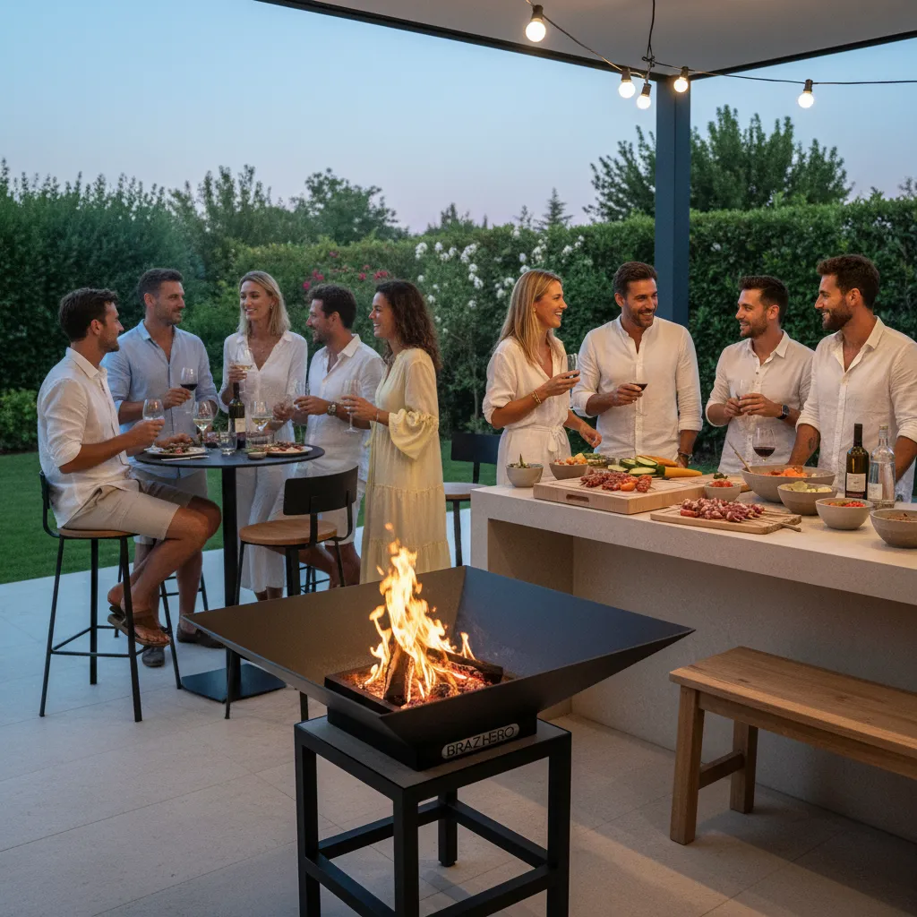 BRAZ'HERO SUMMER KITCHEN (20 PERSONNES, SANS, SANS GRILLE SUPÉRIEURE, Non Merci !, SANS MEUBLE SUPPORT)